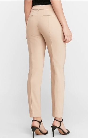 Express Columnist Ankle Pants In Khaki Size 2 Long - Picture 2 of 5